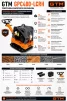 Виброплита GTM GPC400-LCRH с гидравлическим реверсом, двигатель Loncin G390FD 13л.с., 405кг, плита с интегрированным вибромеханизмом - 10