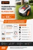 Газонокосилка-робот акум. RLM500/16W, 20В/2А*ч, ширина скашивания - 16см, рекомендуемая площадь - 500м2. - 2