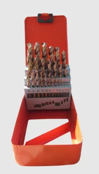 Набір свердел по металу GTM HSS-CO, 1-13мм, 25шт, коробка метал