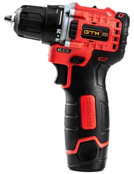 Шуруповерт акумуляторний GTM DS12/38BL, 12В, 2 АКБ по 2А*год, ЗП