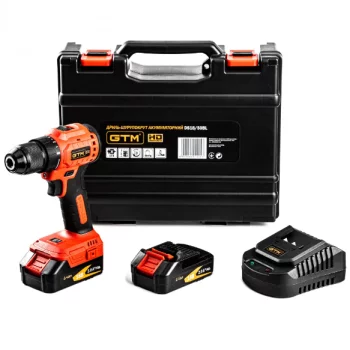 Шурупокрут акумуляторний GTM DS18/50BL, безщітковий + 2 АКБ і ЗП у кейсі