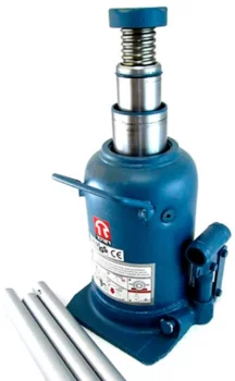 Домкрат пляшковий двохштоковий 10т (210-520мм) GTM TH810001