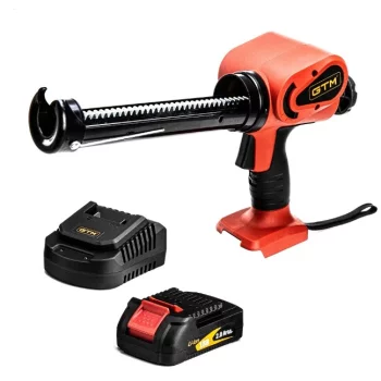 Пістолет для герметика акумуляторний GTM GGC18/150, 18В, 150кгс, 3-10мм/с, 310мл, +акум. 2Аг, зарядний пристрій