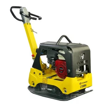 Віброплита GTM GPC330-LCRH, з гідравлічним реверсом, двигун Loncin G390F 14к.с., 300кг, лита плита