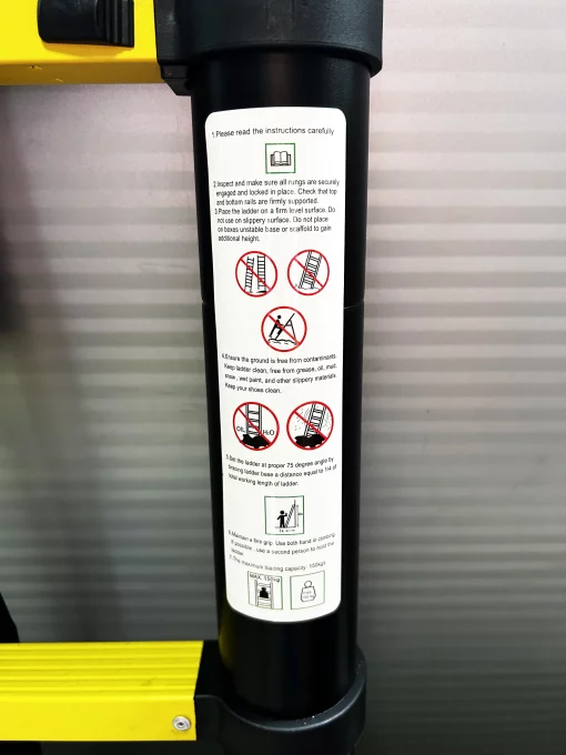 Драбина телескопічна  GTM KME1038Y/881038, 3,8м, алюмінієва