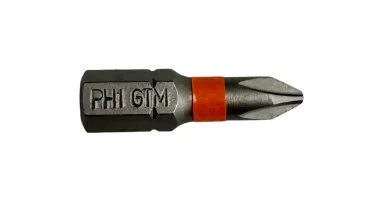 Биты GTM PH1 25 мм из стали S2 (набор 20 шт)