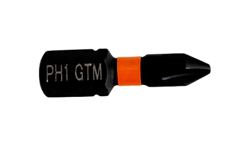 Бита ударная GTM PH1, 25 мм, из стали S2, 2 шт