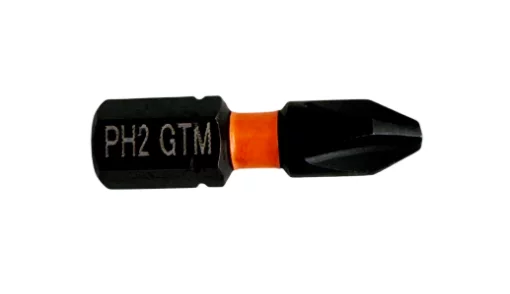 Біта ударна GTM PH2, 25 мм, зі сталі S2, 2 шт