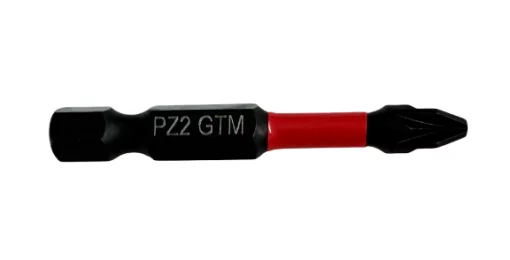 Биты ударные GTM Impact PZ2, 50 мм из стали S2 (набор 2 шт)