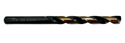 Сверло 9,0 мм GTM HSS-TiN, блистер с двойным покрытием