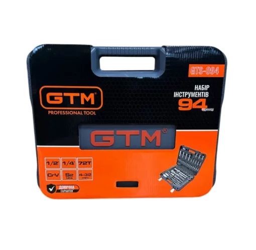 Набір інструментів 94 од. GTM GTS-094 1/4"-1/2" (GTS-094), 6-32мм, пластик. кейс