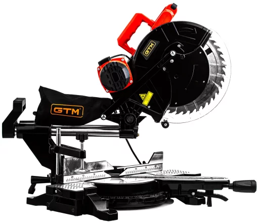 Торцювальна пила GTM HM1245, 1800Вт, 305*30мм, протяжка, лазер