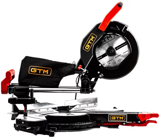 Торцювальна пила GTM HM1032 2000Вт, з протяжним механізмом і лазером