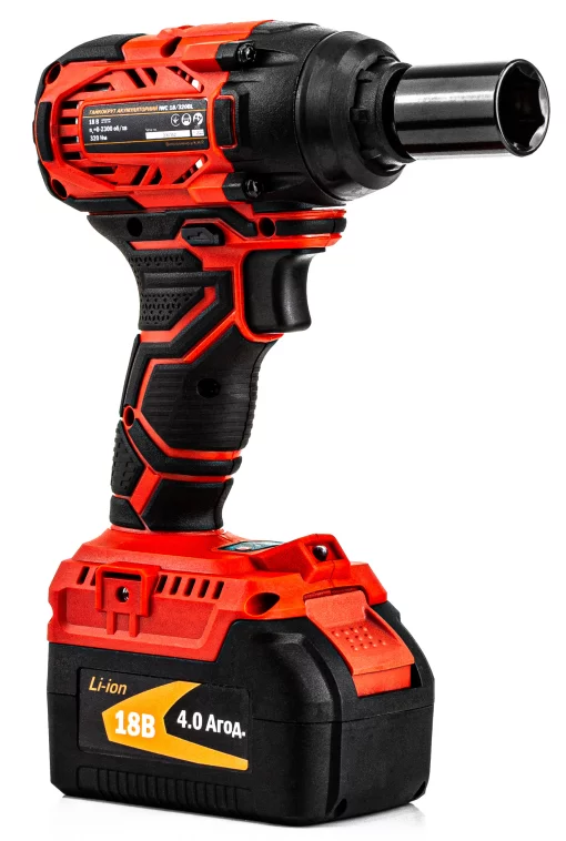 Гайковерт акумуляторний GTM IWC18/320BL, ударний, 1/2", 2 АКБ по 4А*год, ЗП