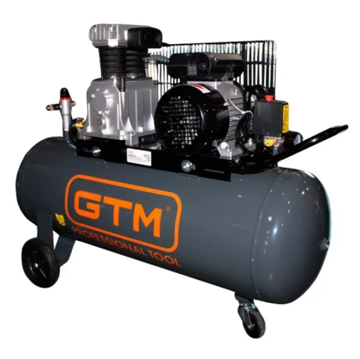Компрессор GTM KCH2070B-100L, 400/300л/мин, ресивер 100л, 10бар, 220В, 2,2кВт