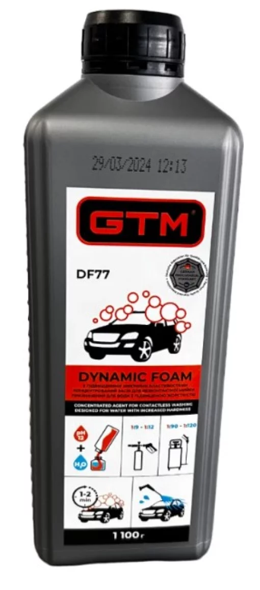 Активна піна GTM Dynamic Foam (AF77) посилені моючі властивості, 1,1кг