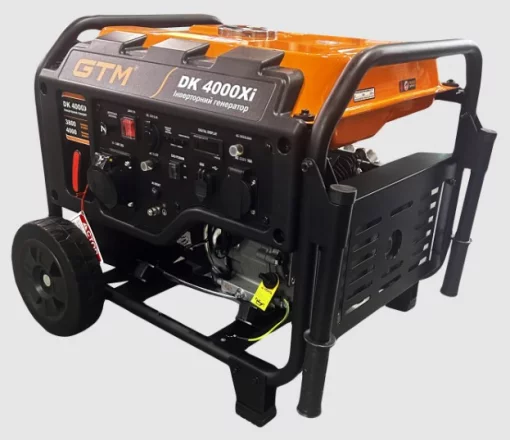 Генератор інверторний GTM DK4000Xi, 3,8кВт  ном. потужн., 230В, 50Гц, ручн.старт