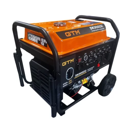 Генератор інверторний GTM DK9000Xi, 8.5 кВт, 220В, руч.старт/електростарт + колеса, до 14 год роботи