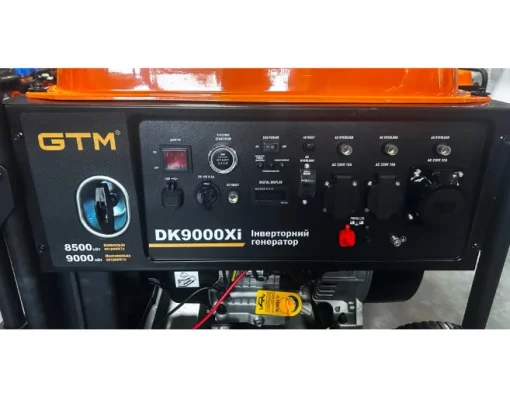 Генератор інверторний GTM DK9000Xi, 8.5 кВт, 220В, руч.старт/електростарт + колеса, до 14 год роботи