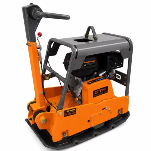Віброплита GTM GPC330-LCRH, з гідравлічним реверсом, двигун Loncin G390F 14к.с., 300кг,&nbsp;лита плита