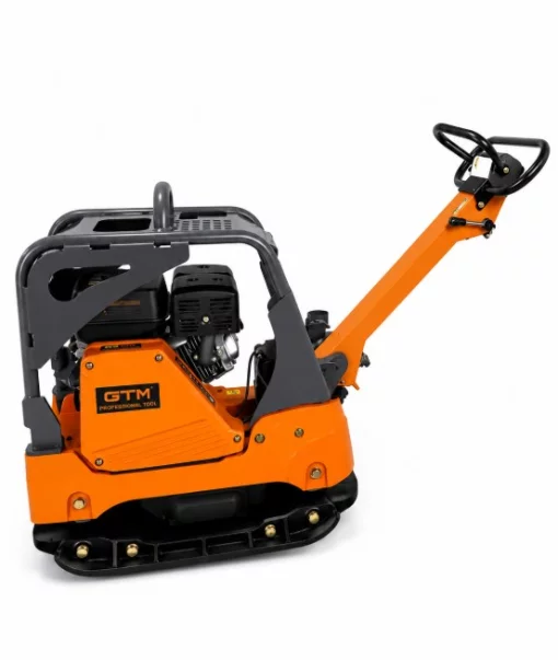 Виброплита GTM GPC400-LCRH с гидравлическим реверсом, двигатель Loncin G390FD 13л.с., 405кг, плита с интегрированным вибромеханизмом