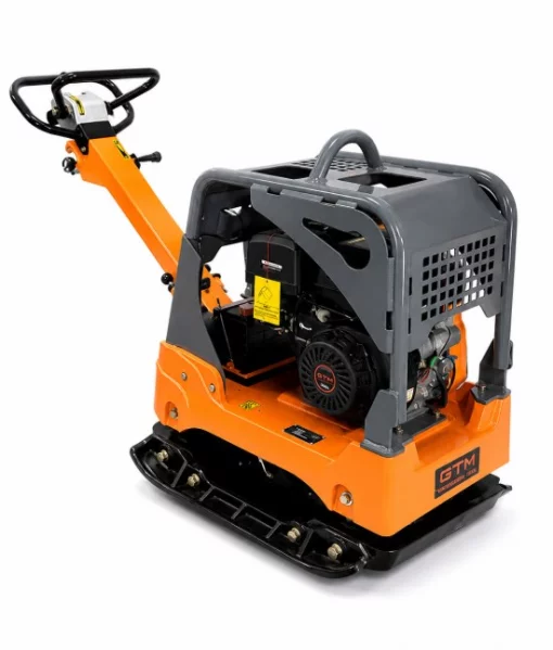 Виброплита GTM GPC400-LCRH с гидравлическим реверсом, двигатель Loncin G390FD 13л.с., 405кг, плита с интегрированным вибромеханизмом