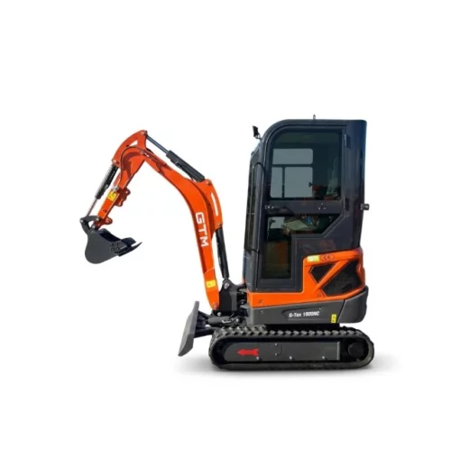 Мини-экскаватор GTM G-Tex 1800NC, 1800 кг, 25 л.с., с кабиной