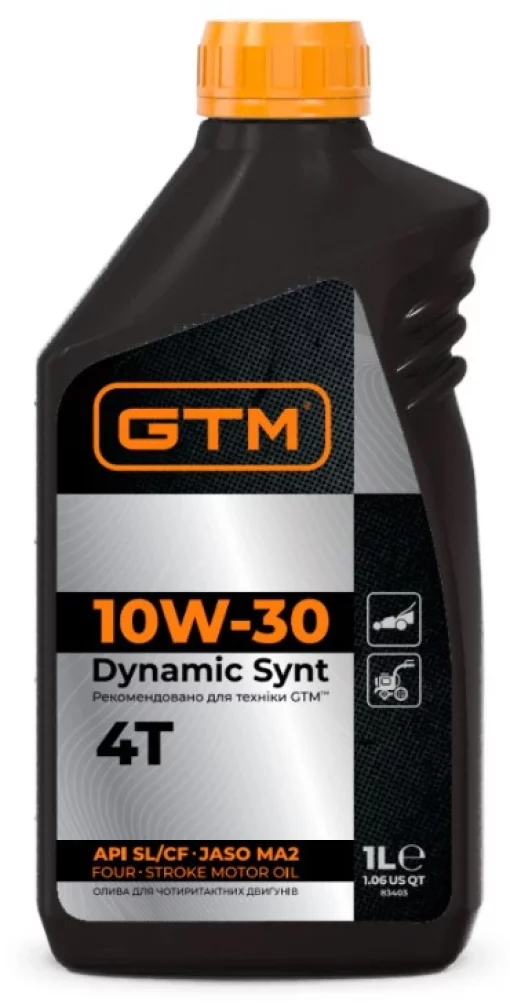 Смазка GTM Dynamic Synt 10W-30 для 4-х тактных двигателей