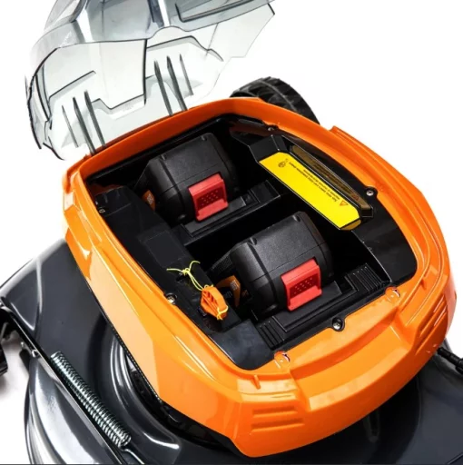 Газонокосилка аккумуляторная GTM BLM48-SP, 2*18В, ширина скашивания 48см, самоходная