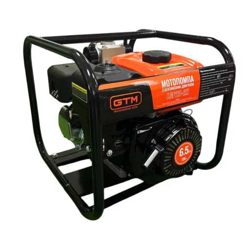 Мотопомпа GTM LGP20-2H високонапірна, 20м3/год, підйом 80м