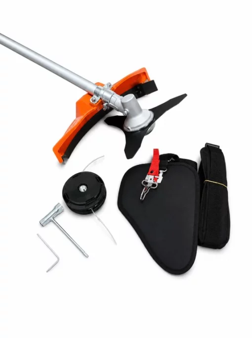 Коса аккумуляторная GTM BC56/1200BL KIT, 56В, ширина кошения 25/42см, чем + косильная головка, акум. 4А*ч + ЗП, U-образная ручка